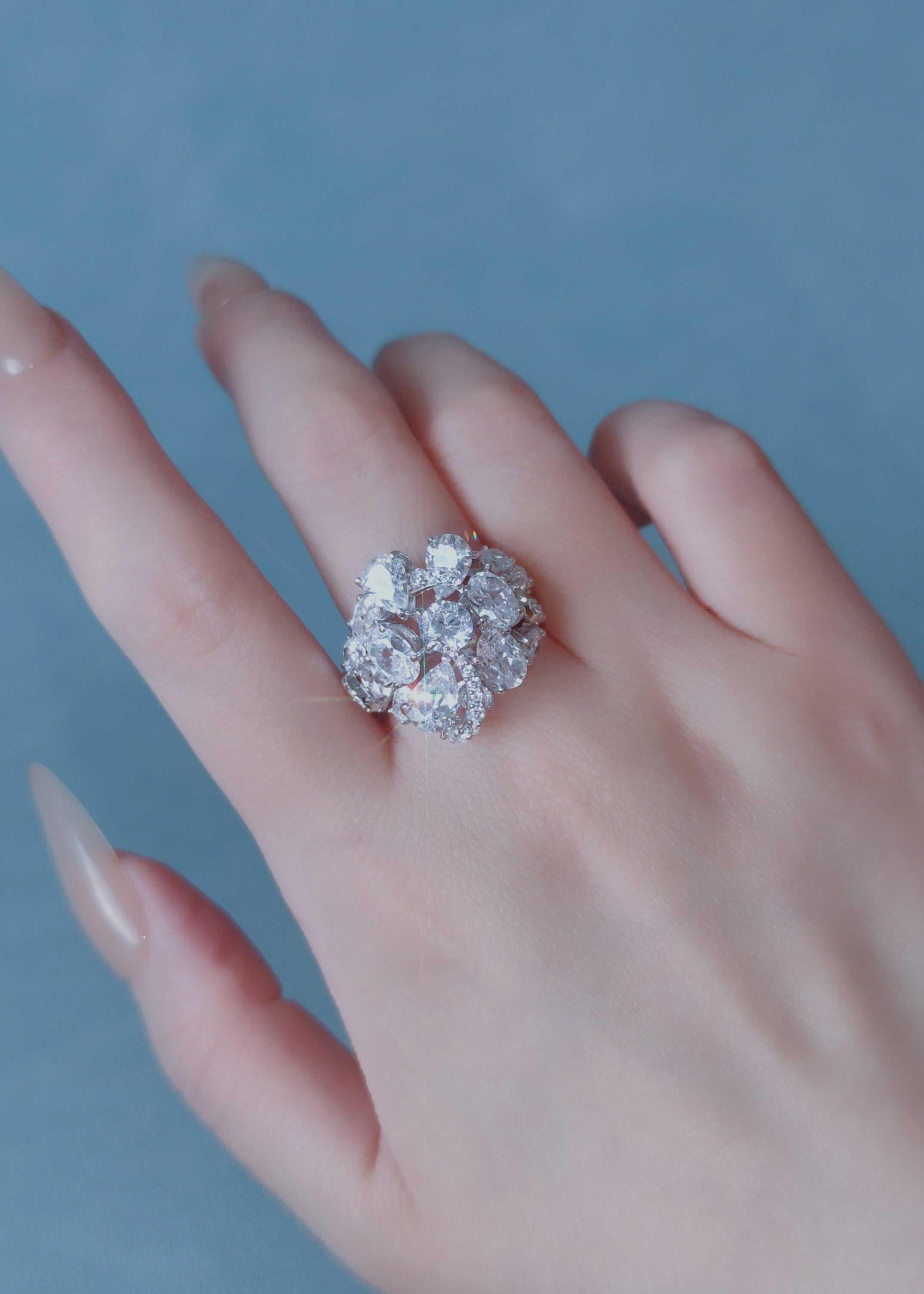 Celeste Bloom Cluster Ring