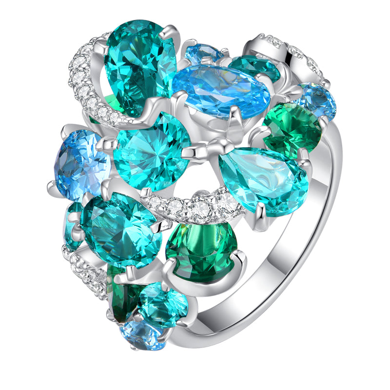 Celeste Bloom Cluster Ring