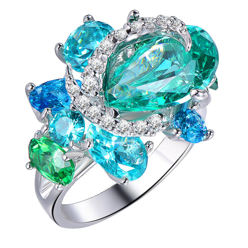 Celeste Bloom Crest Ring