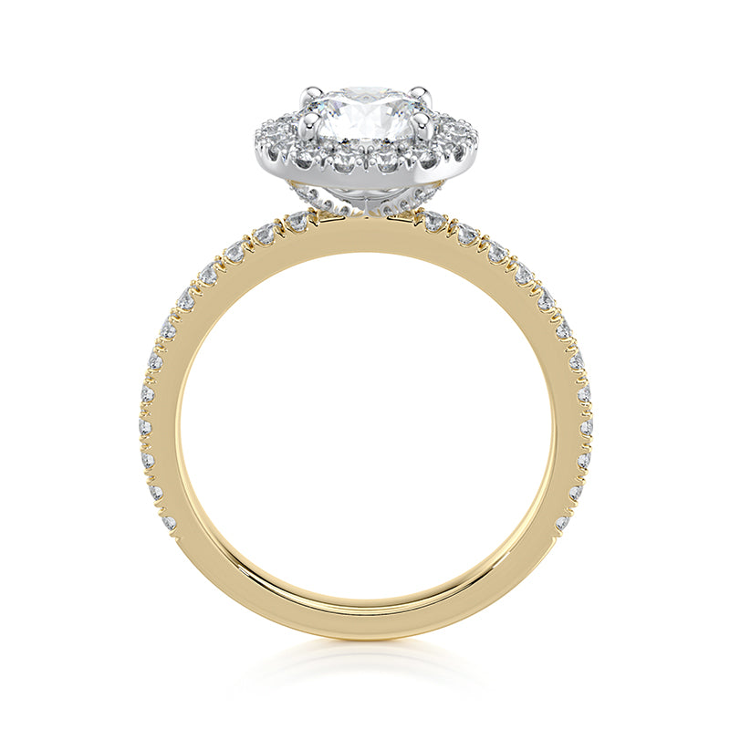 Anastasia Pavé Lab Grown Diamond Engagement Ring