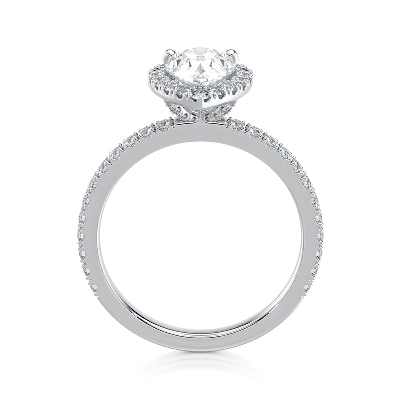 Anastasia Pavé Lab Grown Diamond Engagement Ring