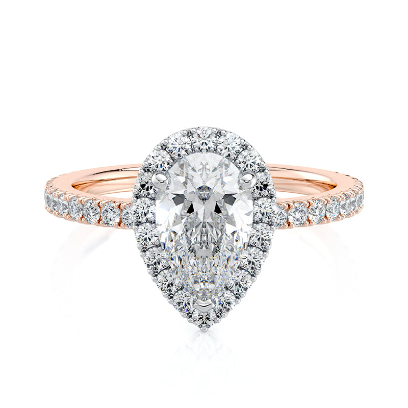 Anastasia Pavé Lab Grown Diamond Engagement Ring