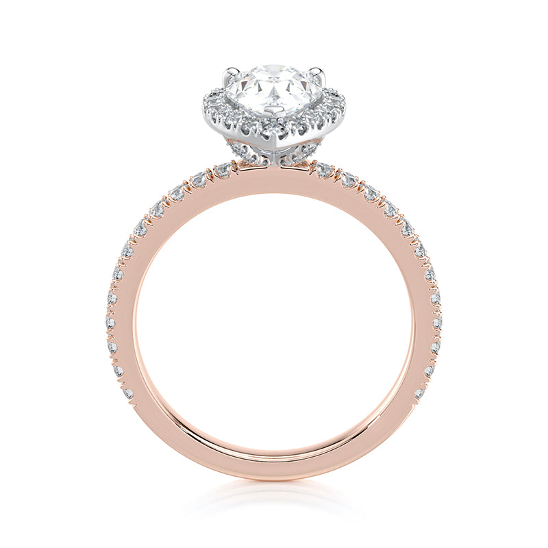 Anastasia Pavé Lab Grown Diamond Engagement Ring