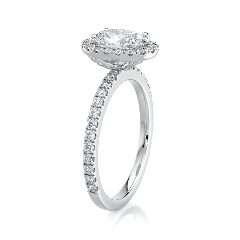 Anastasia Pavé Lab Grown Diamond Engagement Ring