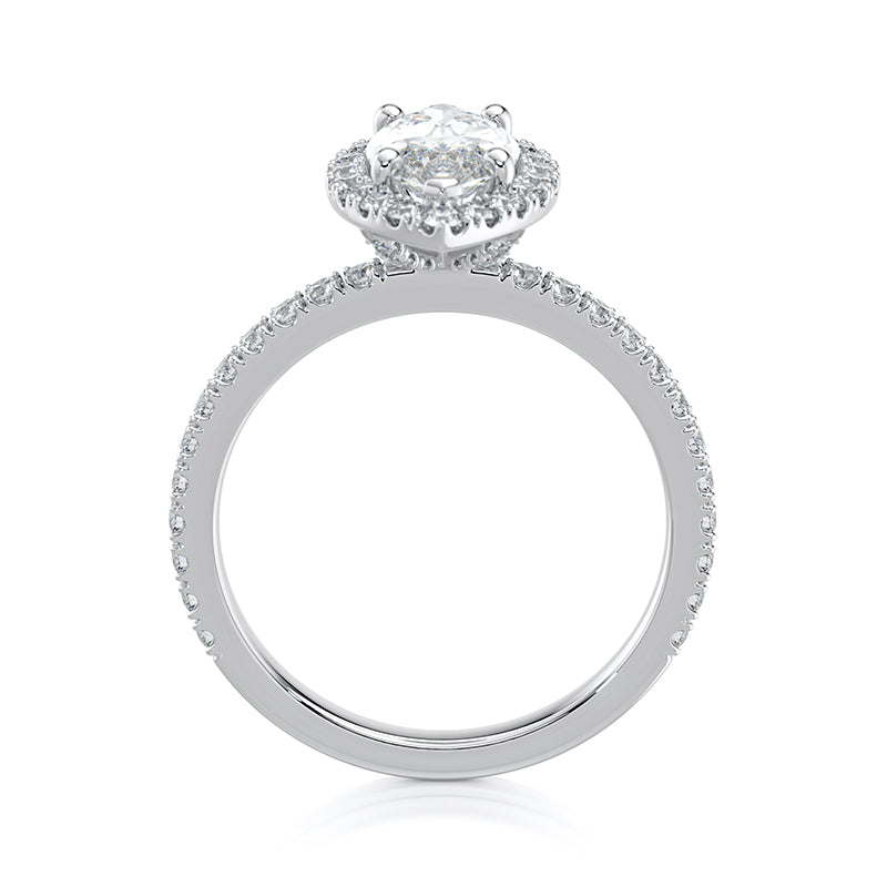 Anastasia Pavé Lab Grown Diamond Engagement Ring