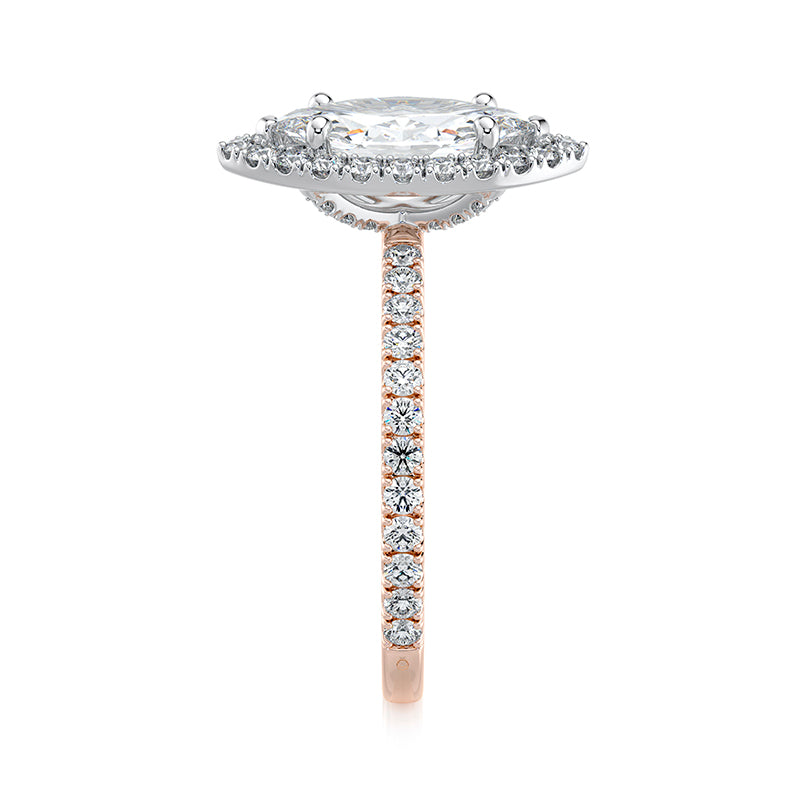 Anastasia Pavé Lab Grown Diamond Engagement Ring