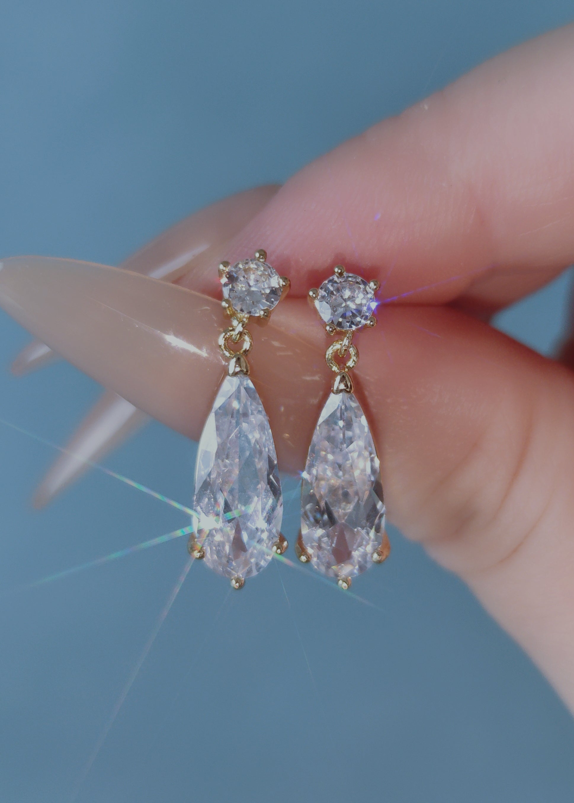 Glacier Teardrop Earrings