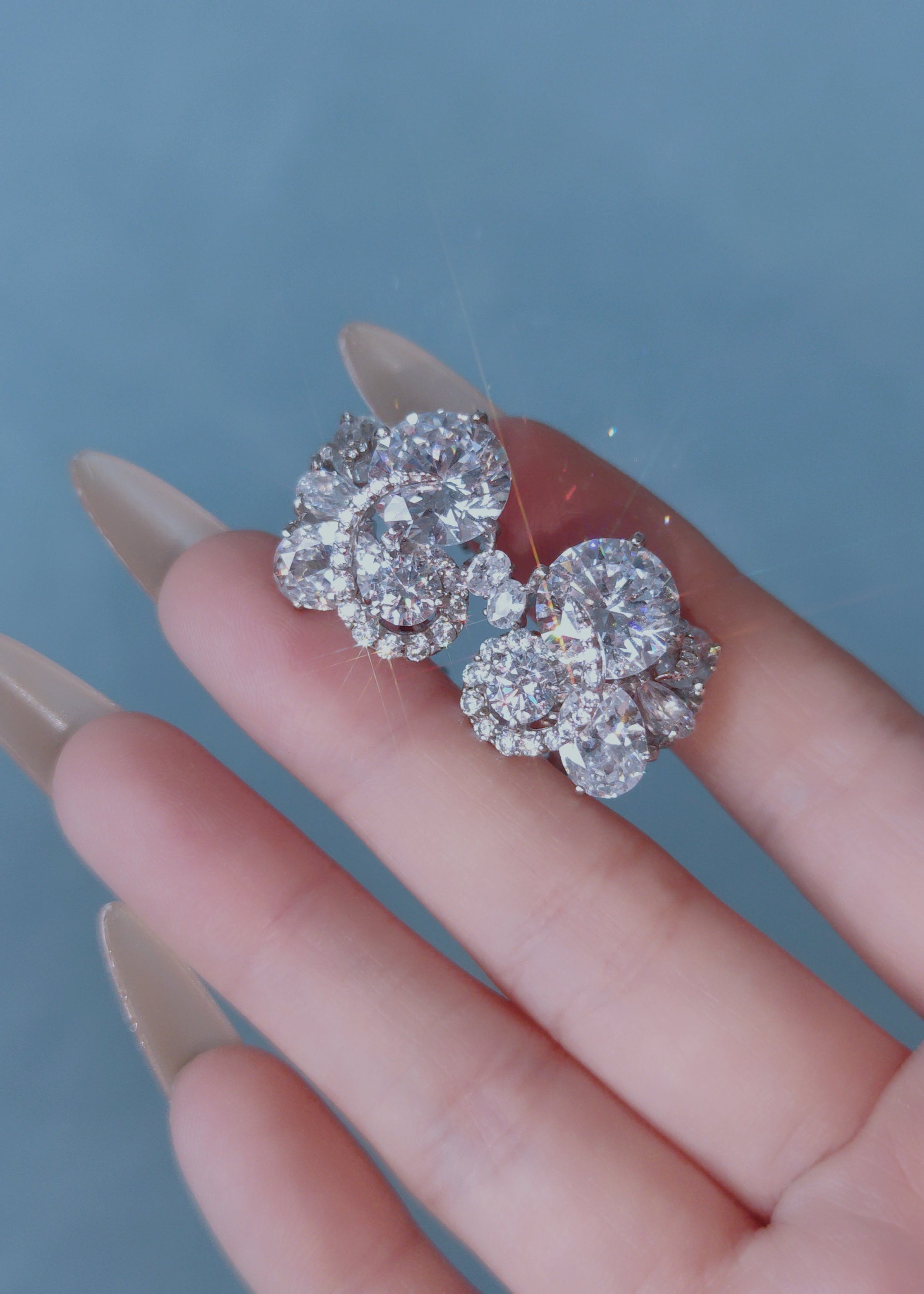 Celeste Bloom Spiral Studs