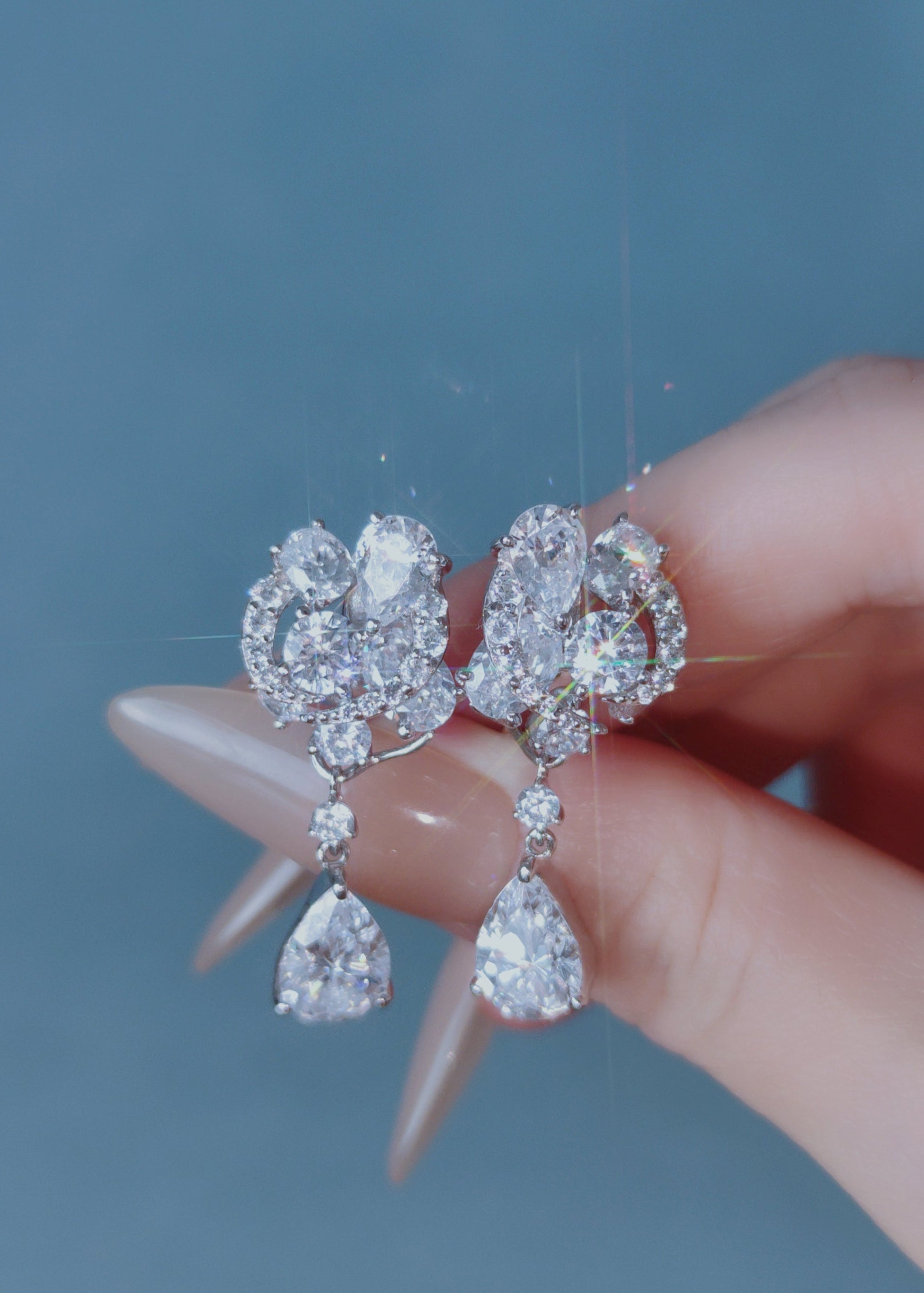 Celeste Bloom Teardrop Earrings