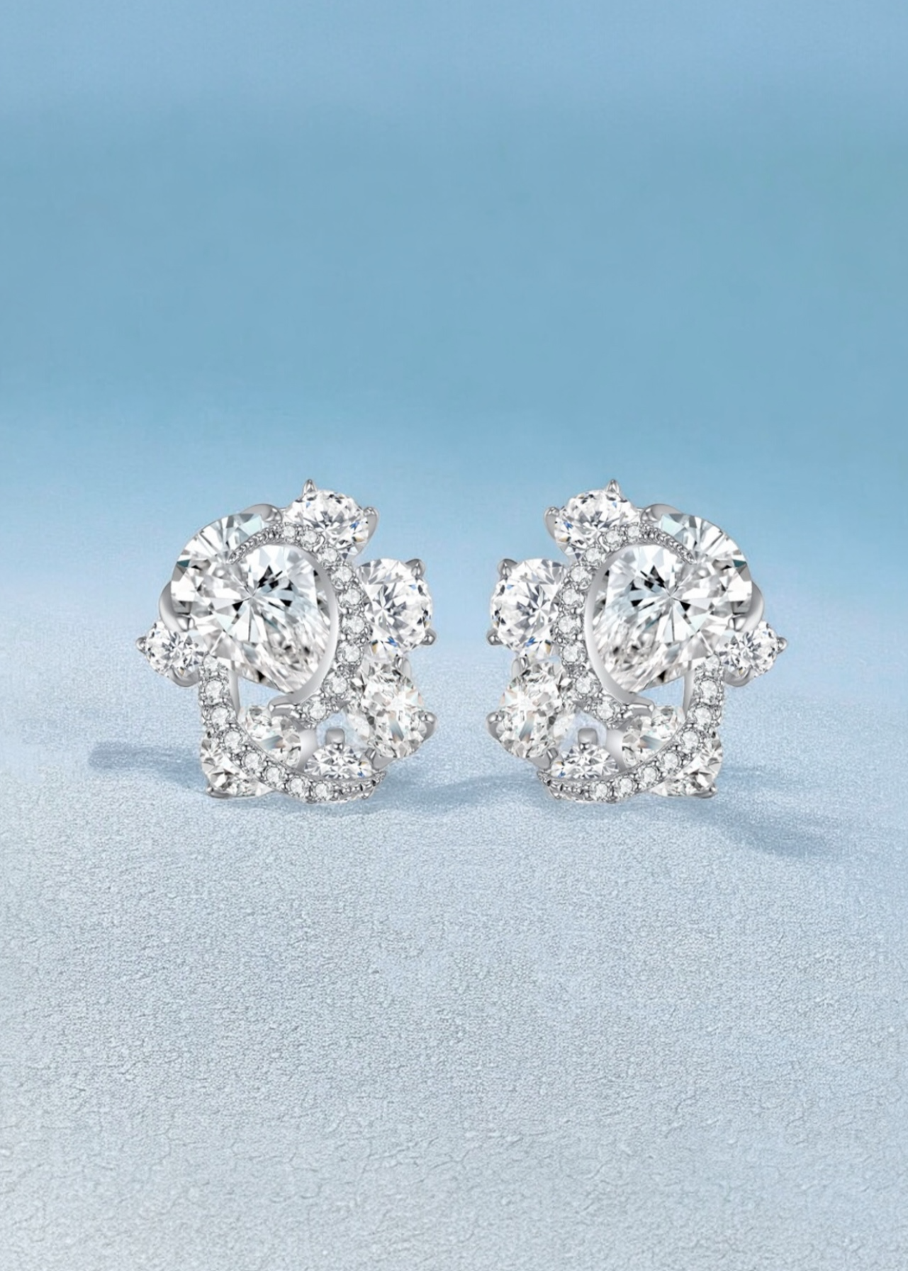 Celeste Bloom Crest Studs
