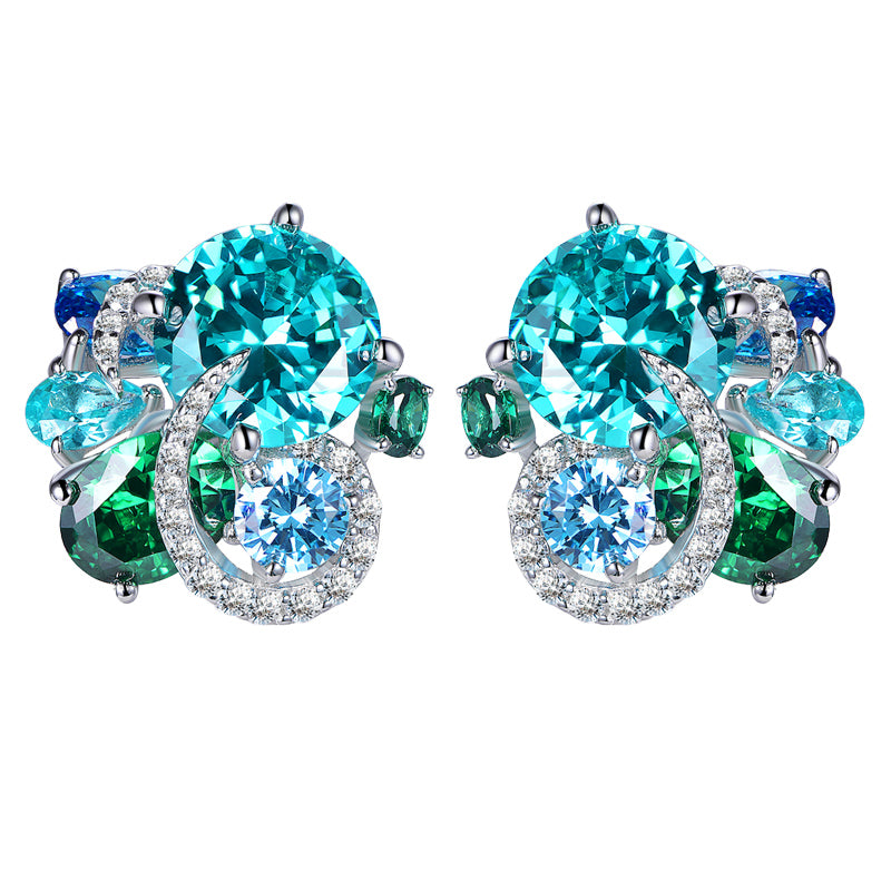 Celeste Bloom Spiral Studs