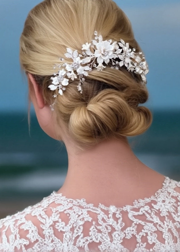 Ivory Bloom Comb