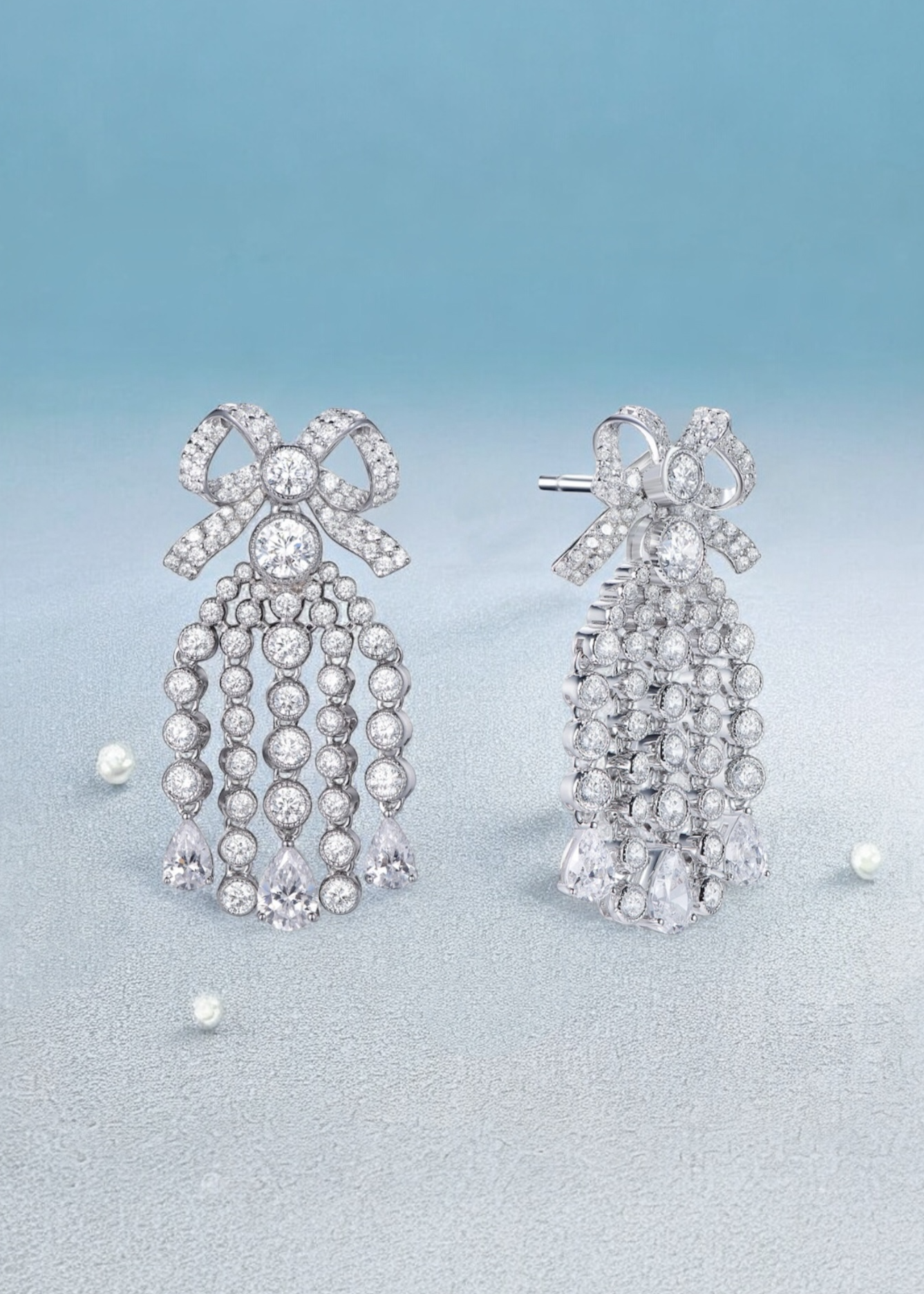 Marquise Bow Earrings