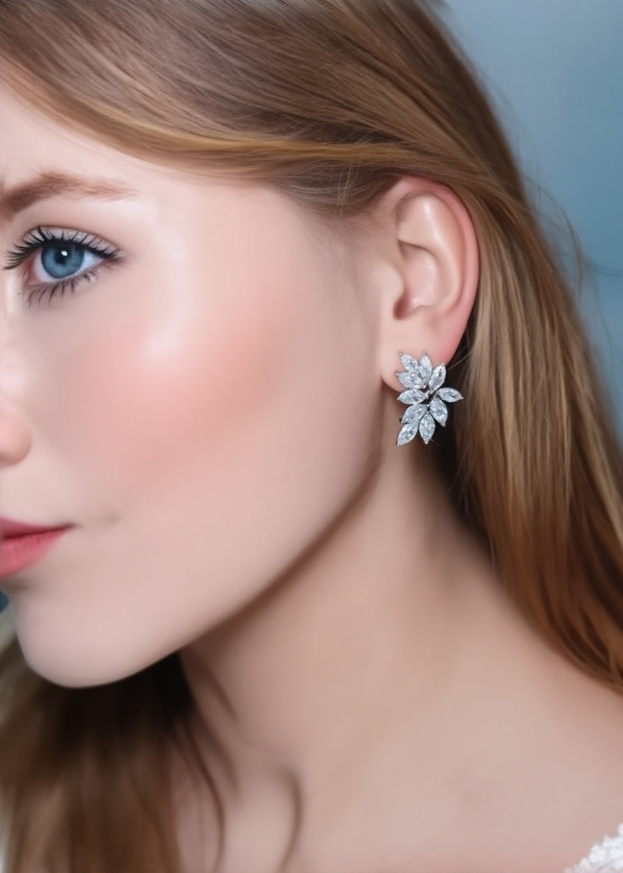Frosted Laurel Studs