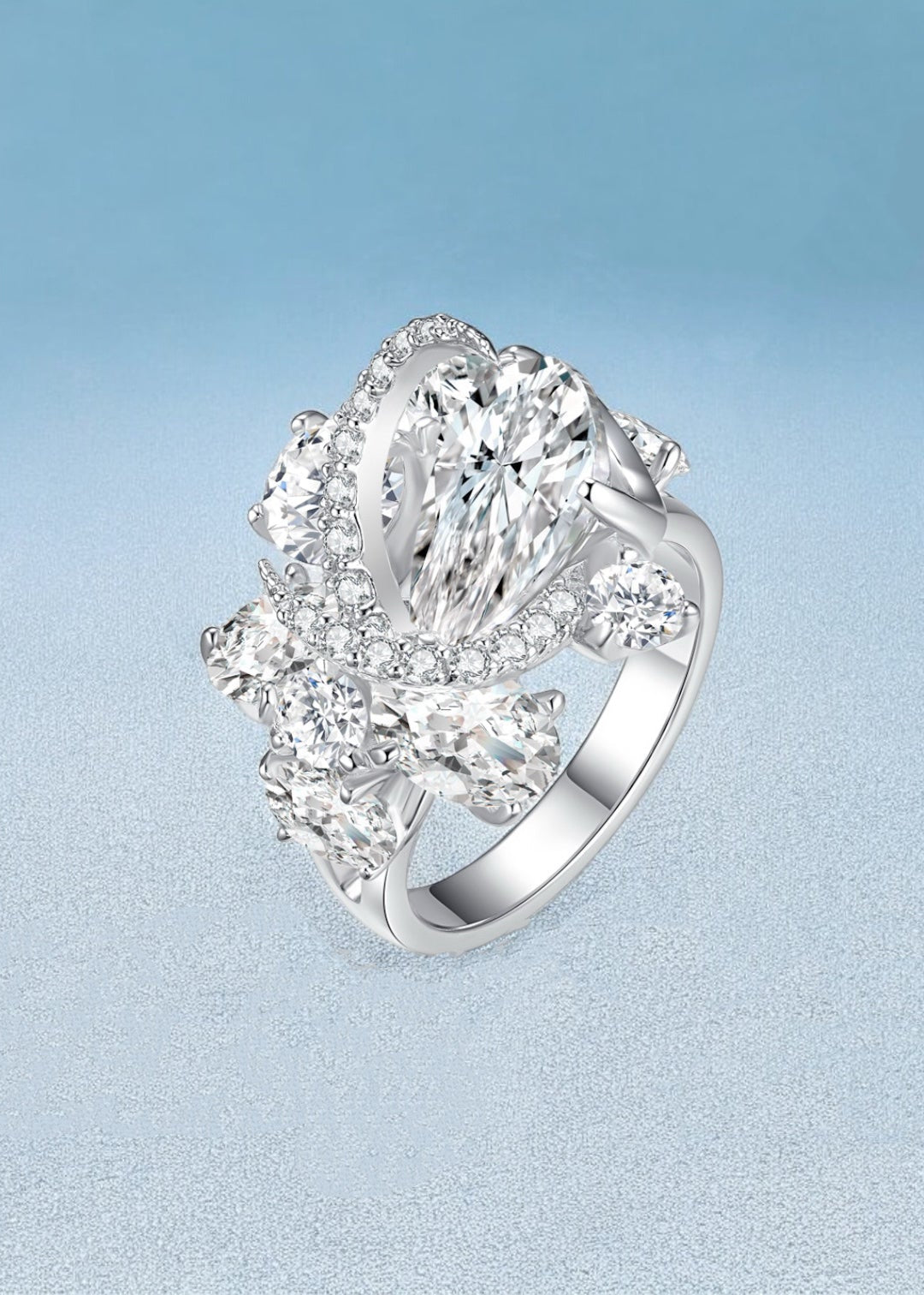 Celeste Bloom Crest Ring