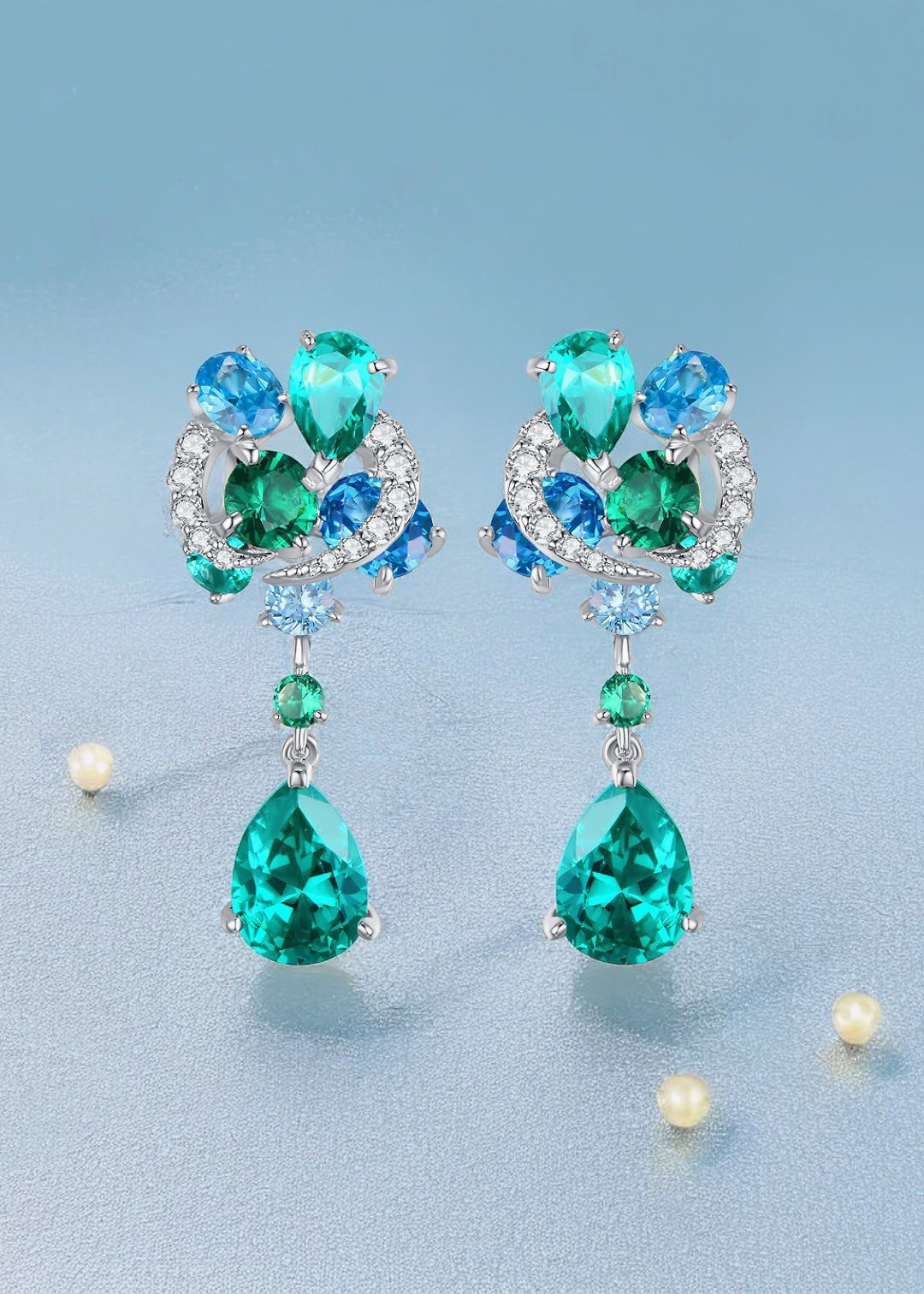 Celeste Bloom Teardrop Earrings