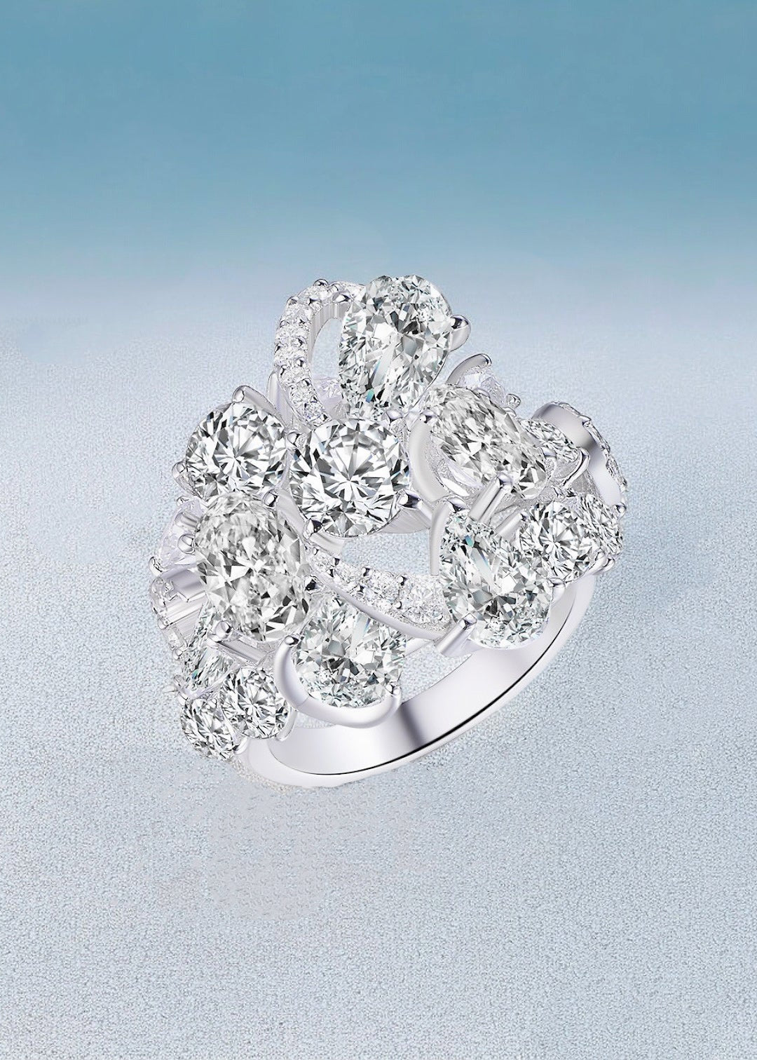 Celeste Bloom Cluster Ring