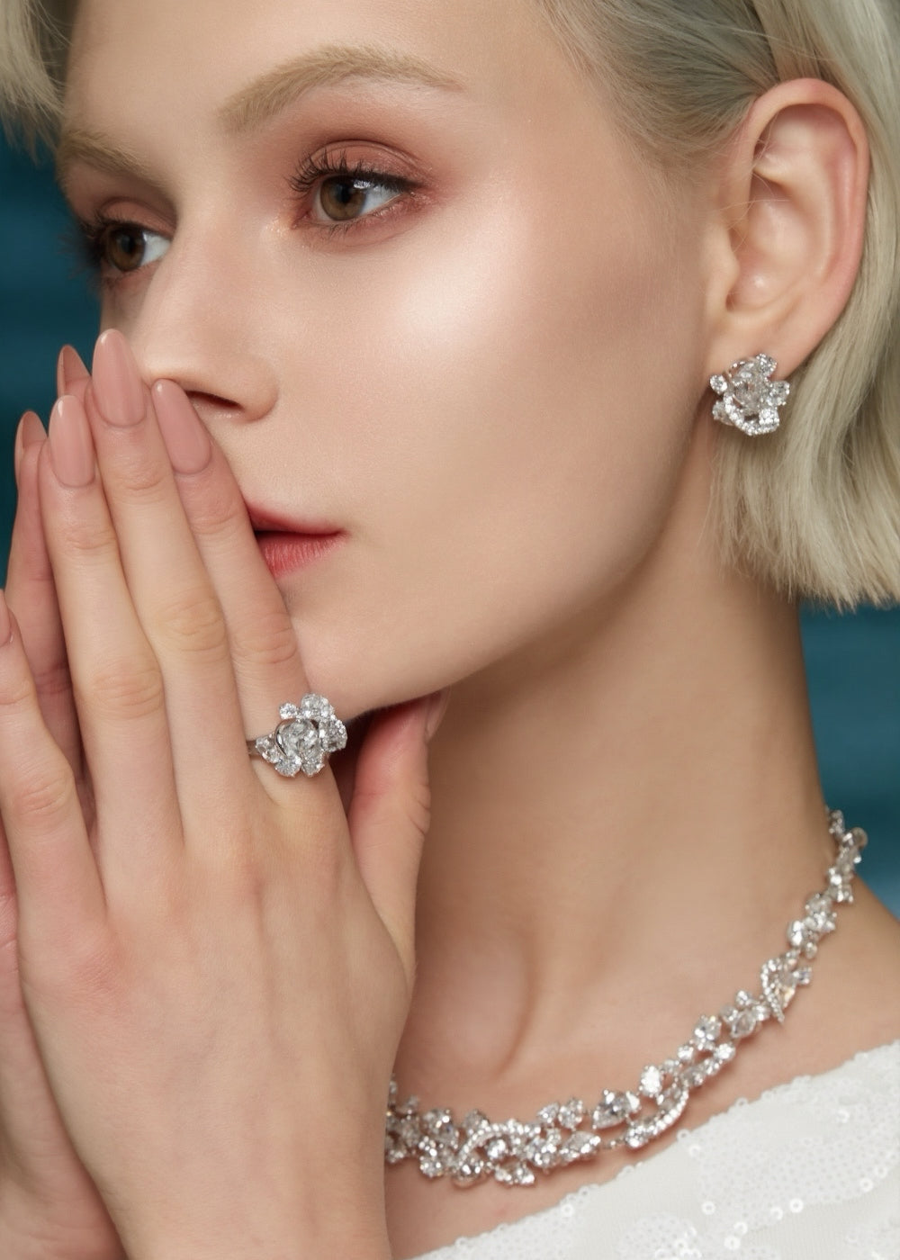 Celeste Bloom Crest Ring