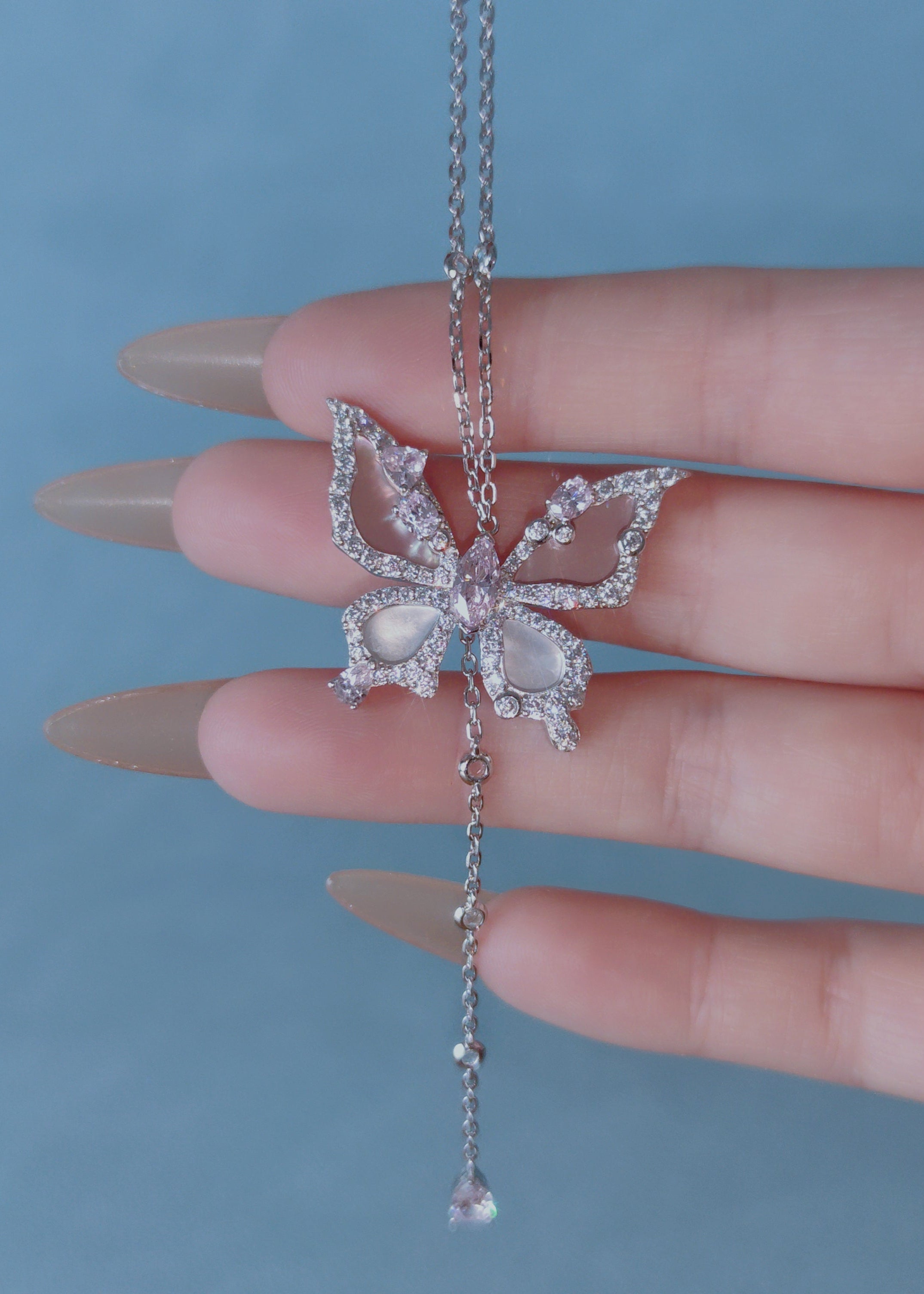 Papillon Drop Necklace