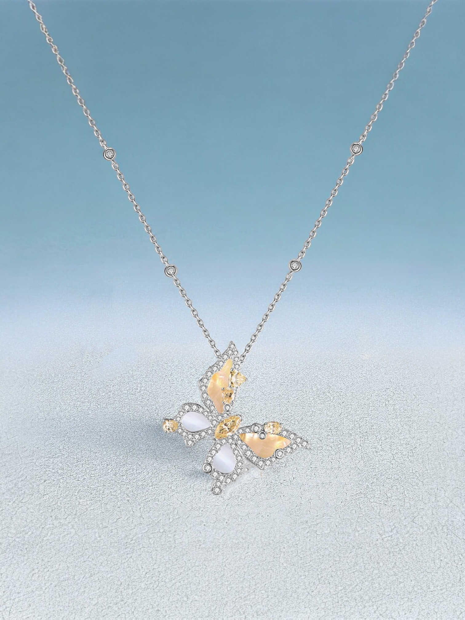 Papillon Tilt Necklace