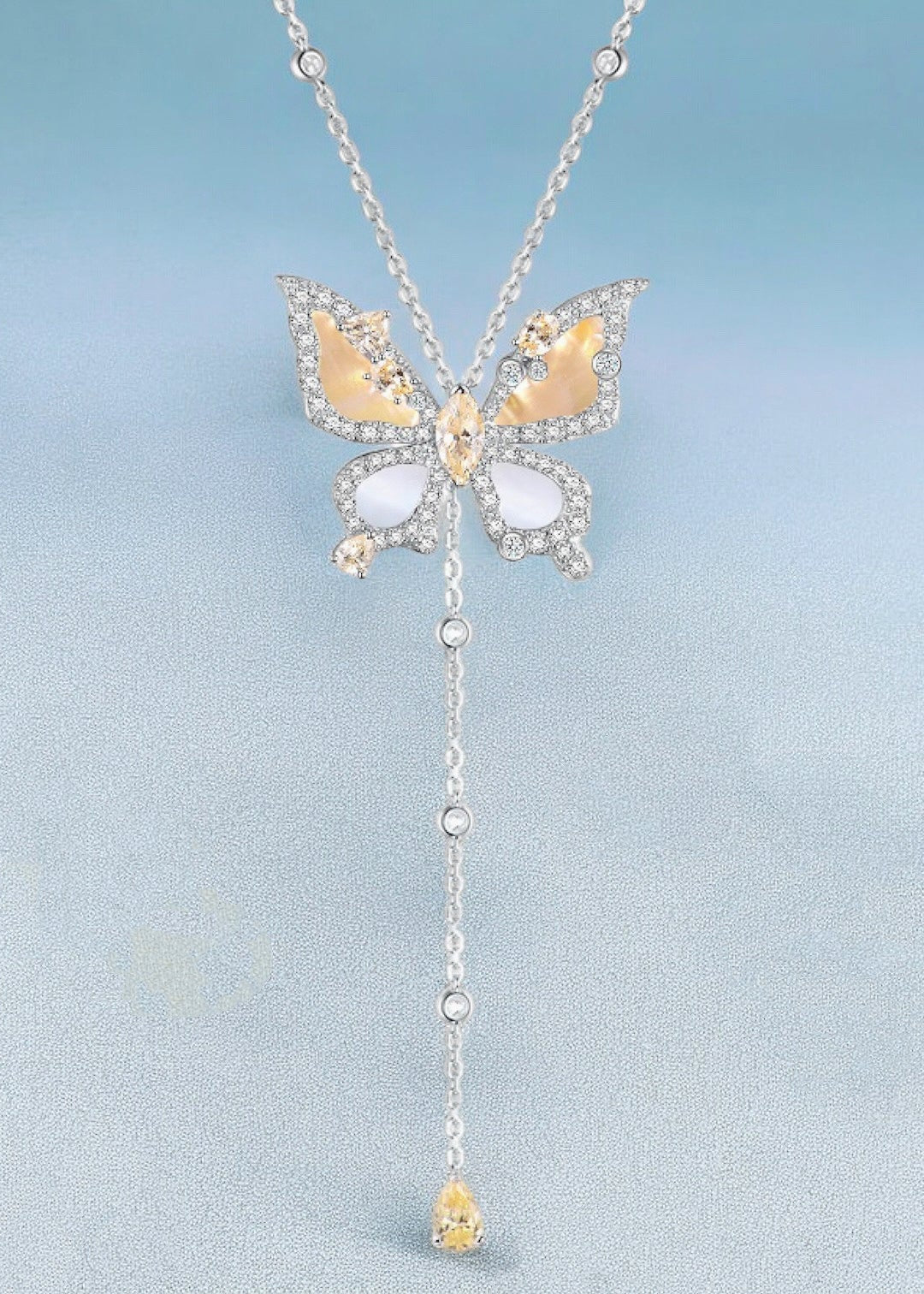 Papillon Drop Necklace