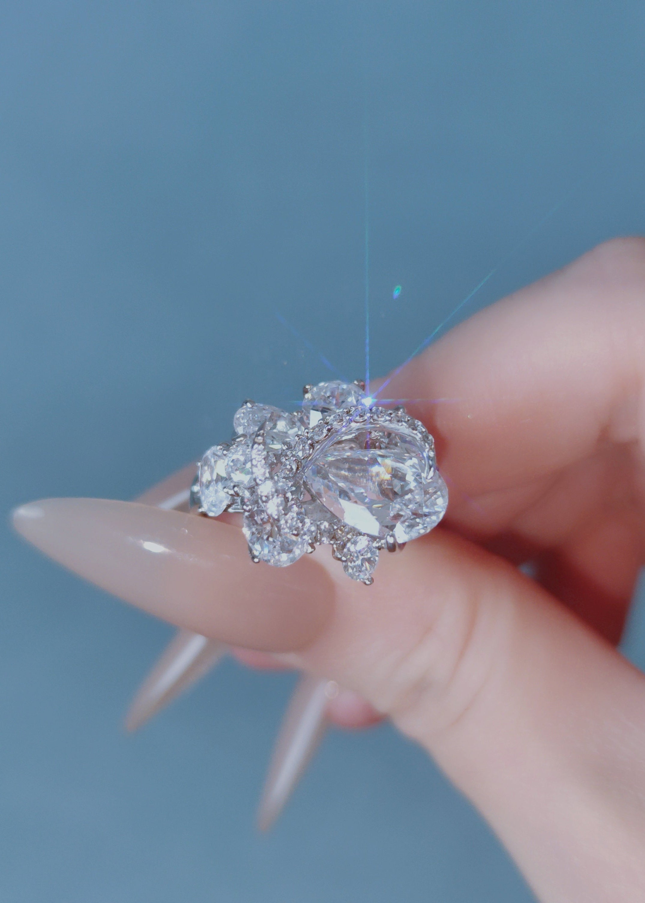 Celeste Bloom Crest Ring