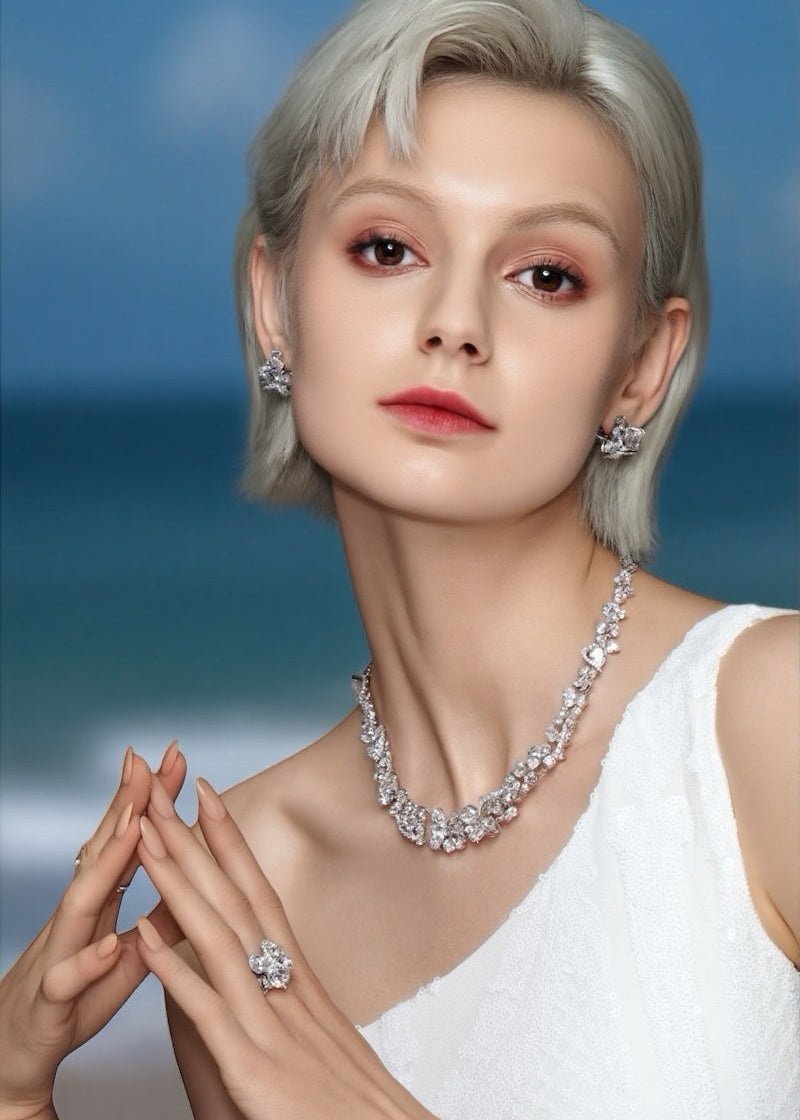 Celeste Bloom Spiral Ring