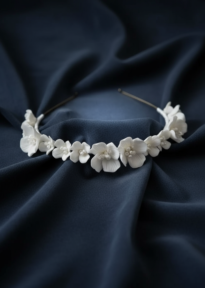 Porcelain Bloom Headband