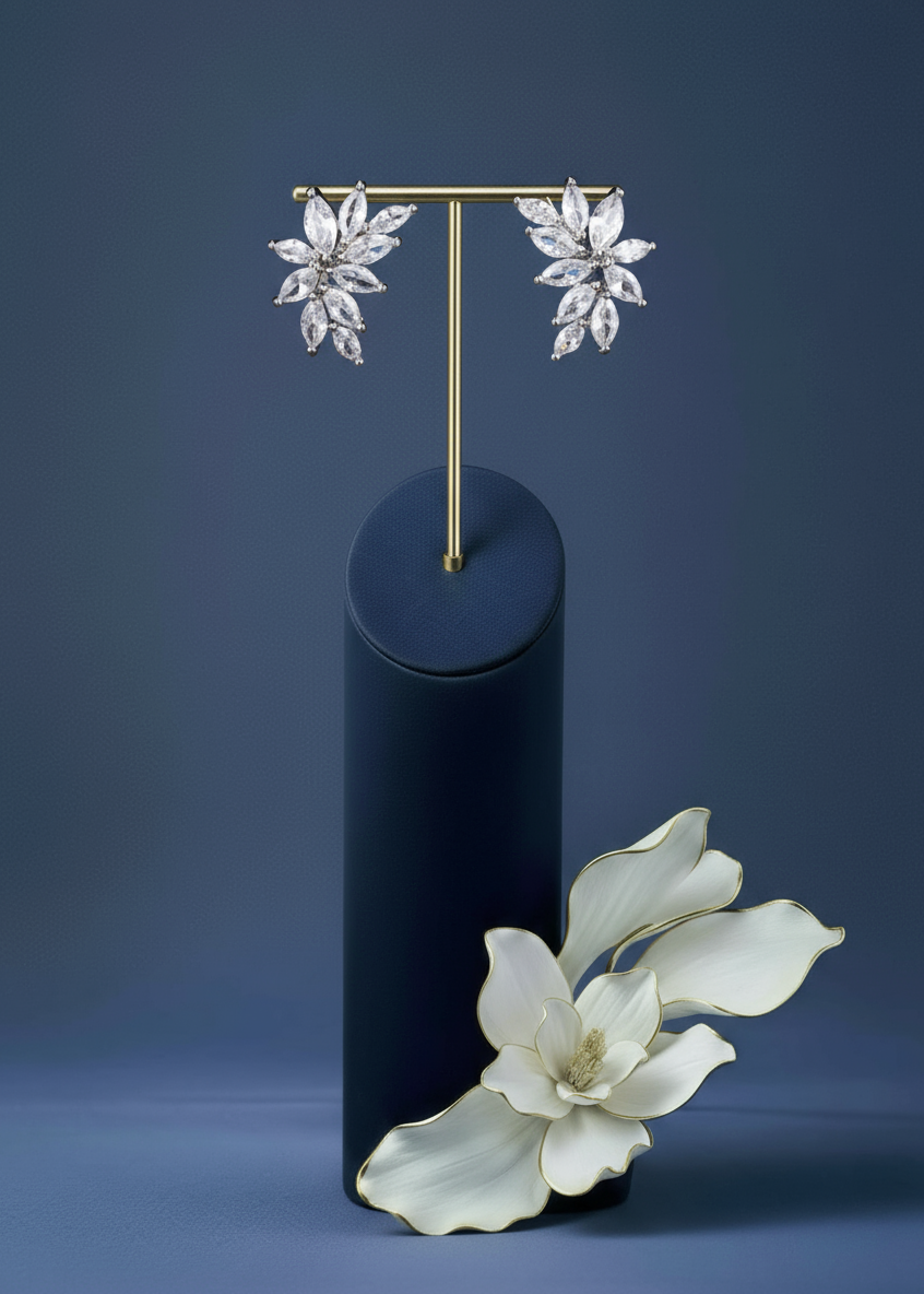 Frosted Laurel Studs