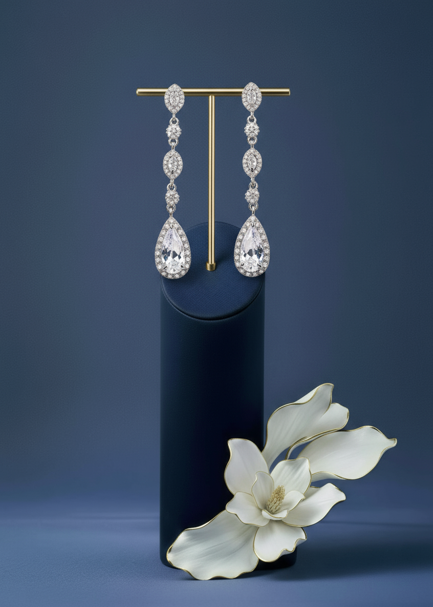 Cascade Teardrop Earrings