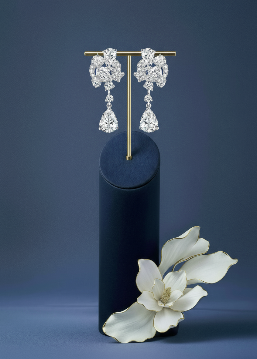 Celeste Bloom Teardrop Earrings