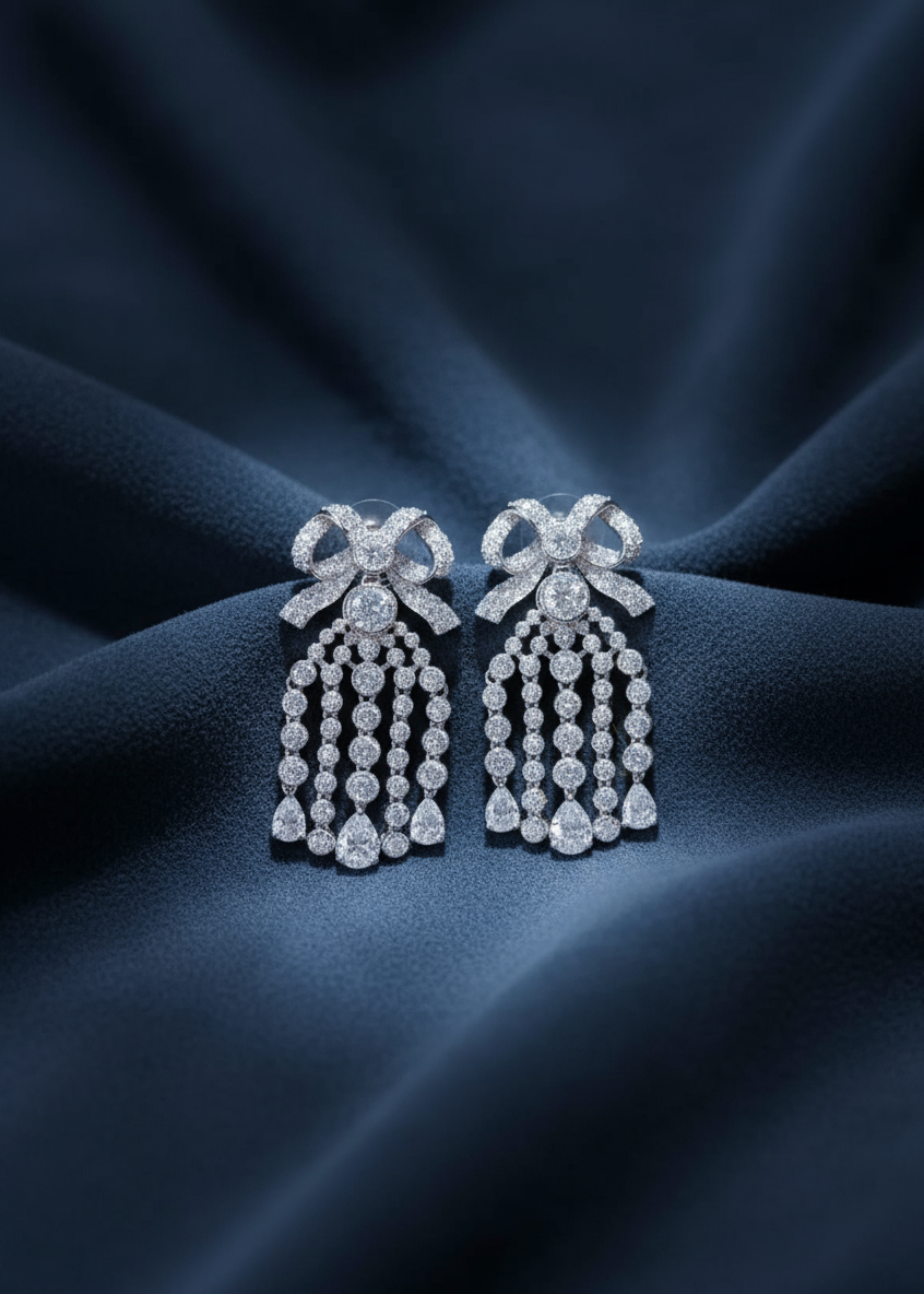 Marquise Bow Earrings
