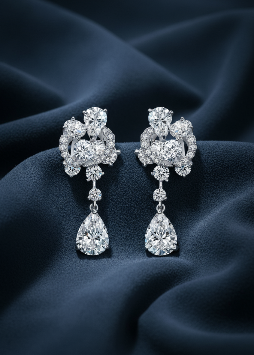 Celeste Bloom Teardrop Earrings