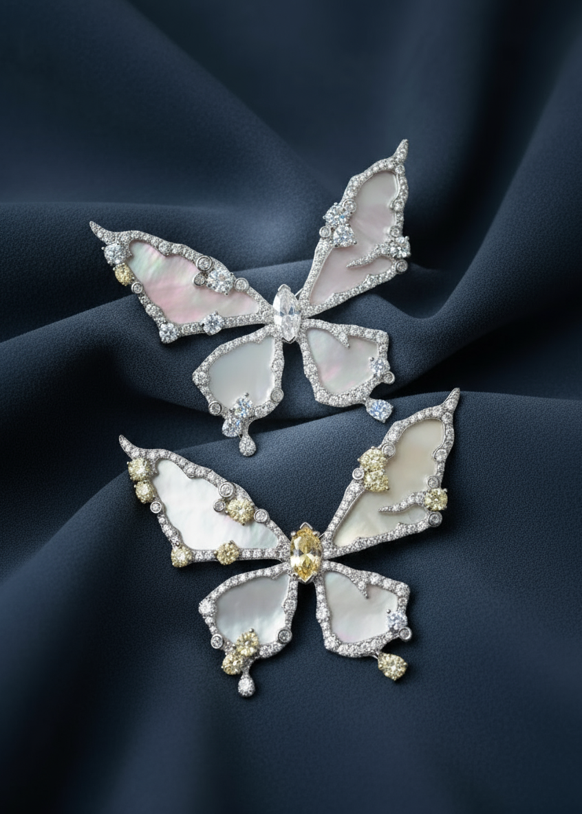 Lune Wing Brooch
