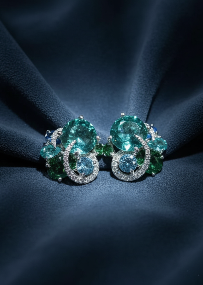 Celeste Bloom Spiral Studs