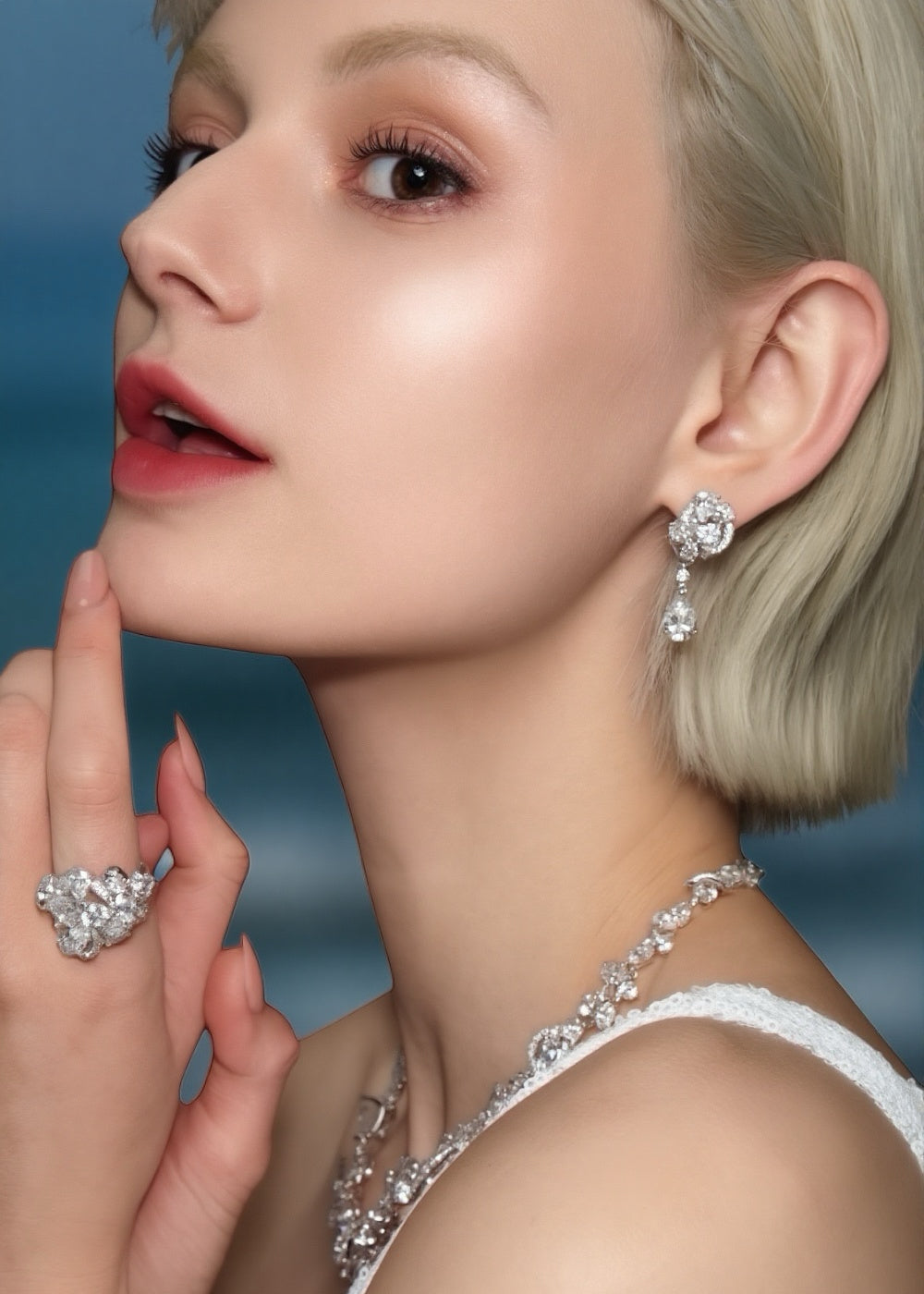 Celeste Bloom Teardrop Earrings