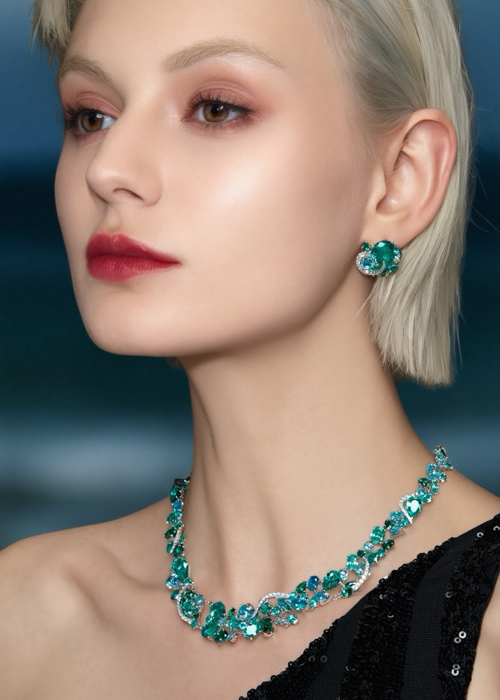 Celeste Bloom Spiral Studs