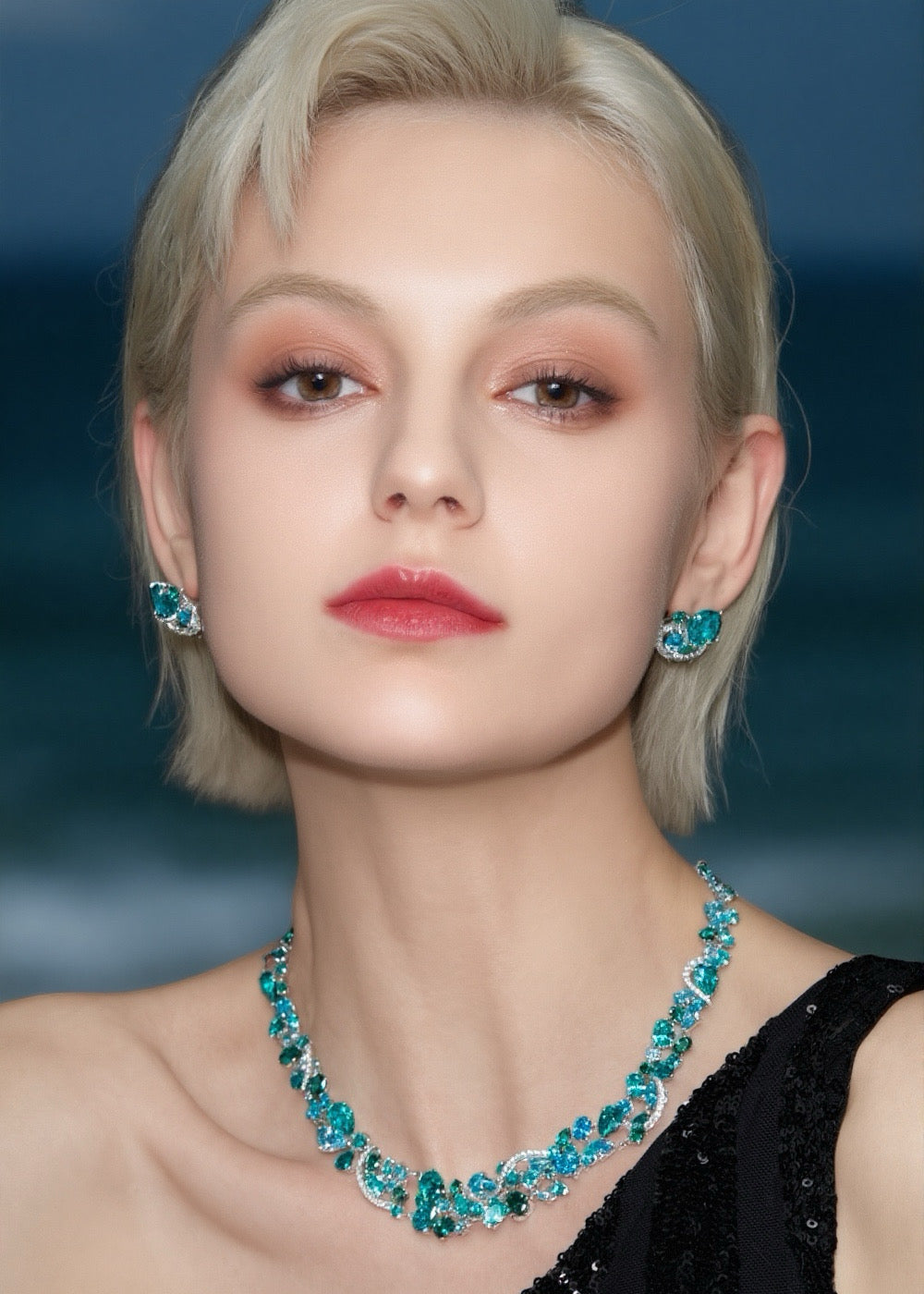 Celeste Bloom Spiral Studs