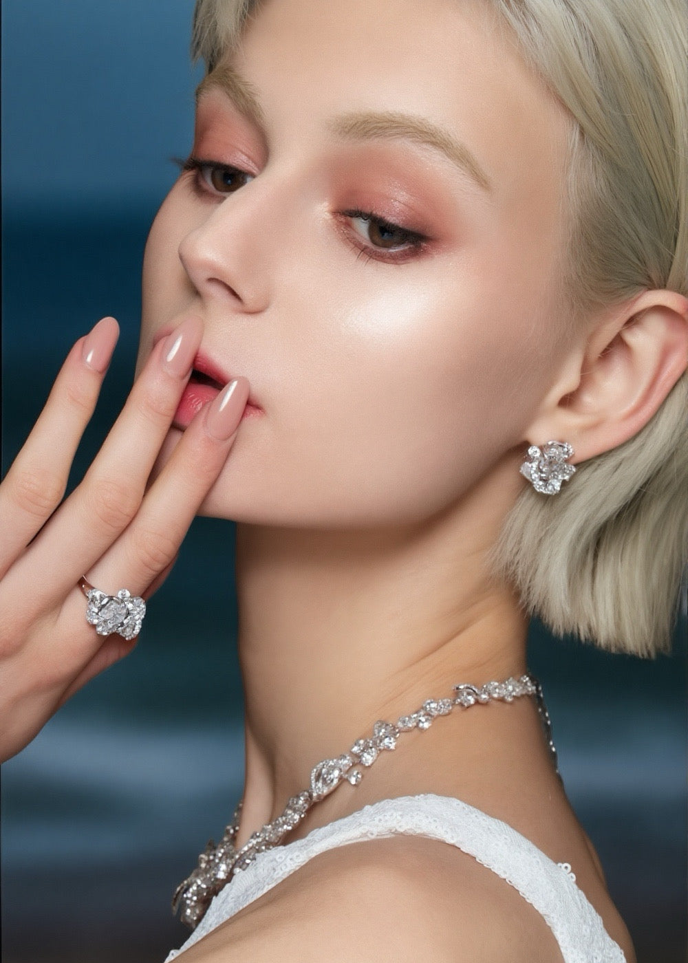 Celeste Bloom Crest Ring