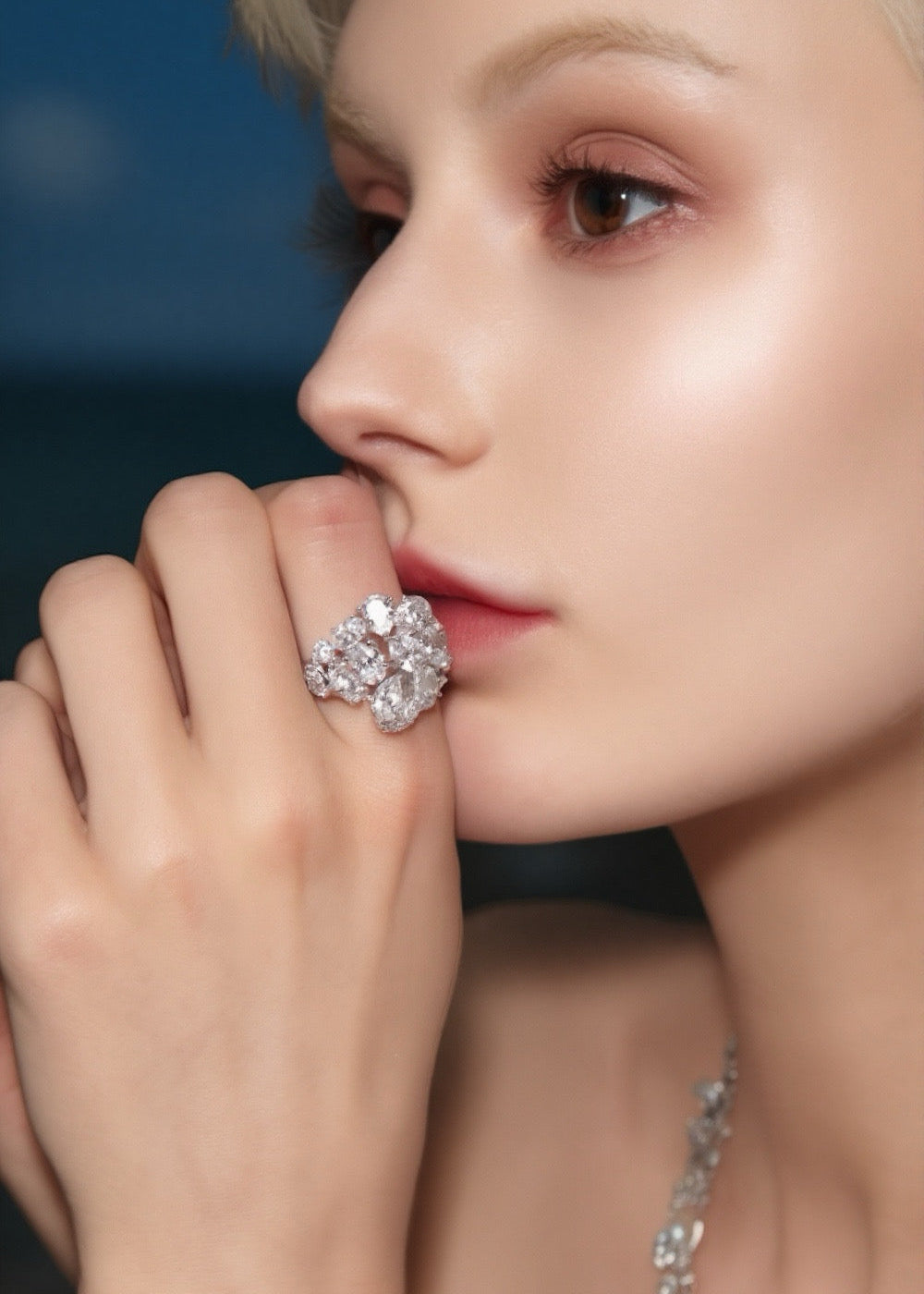 Celeste Bloom Cluster Ring