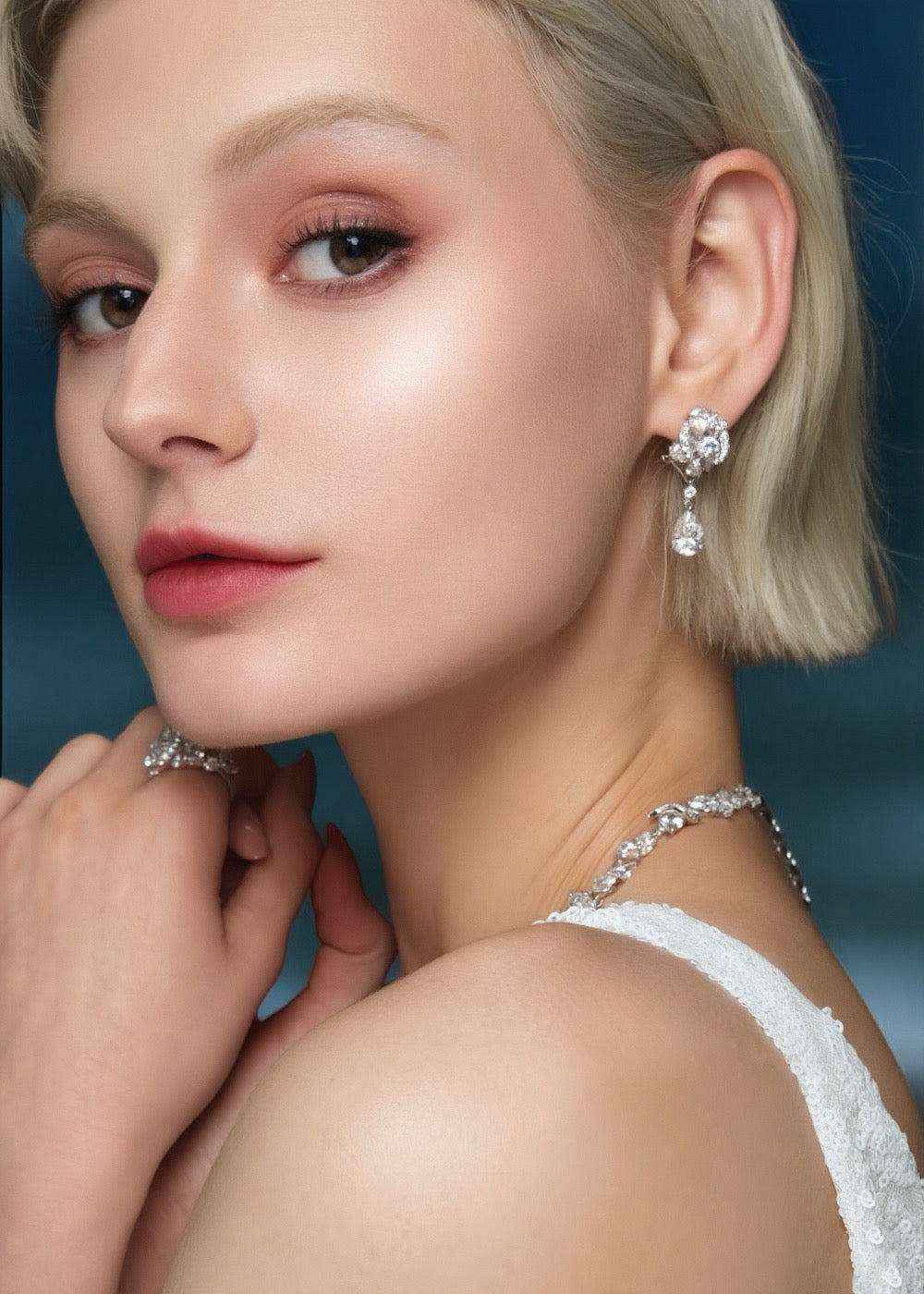 Celeste Bloom Teardrop Earrings