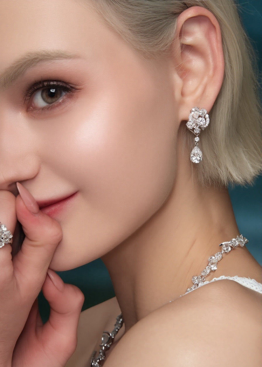 Celeste Bloom Teardrop Earrings