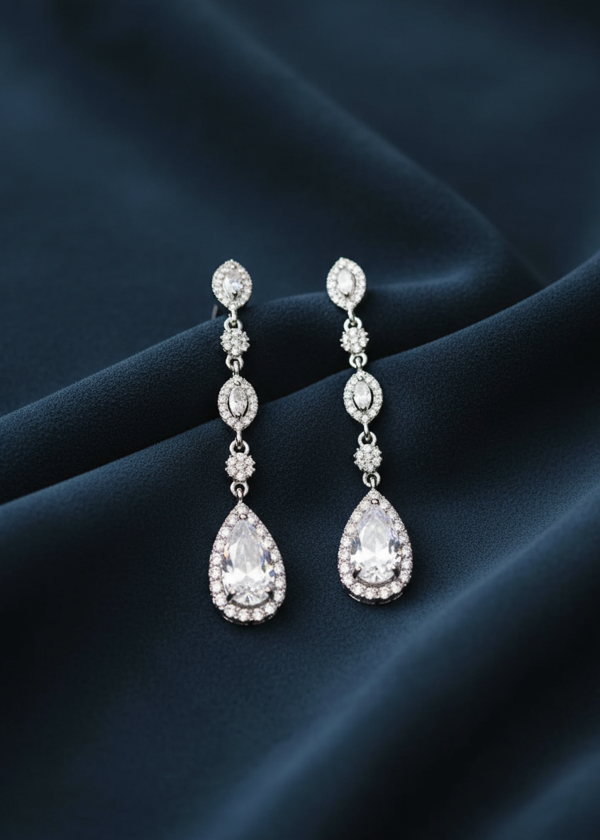 Cascade Teardrop Earrings