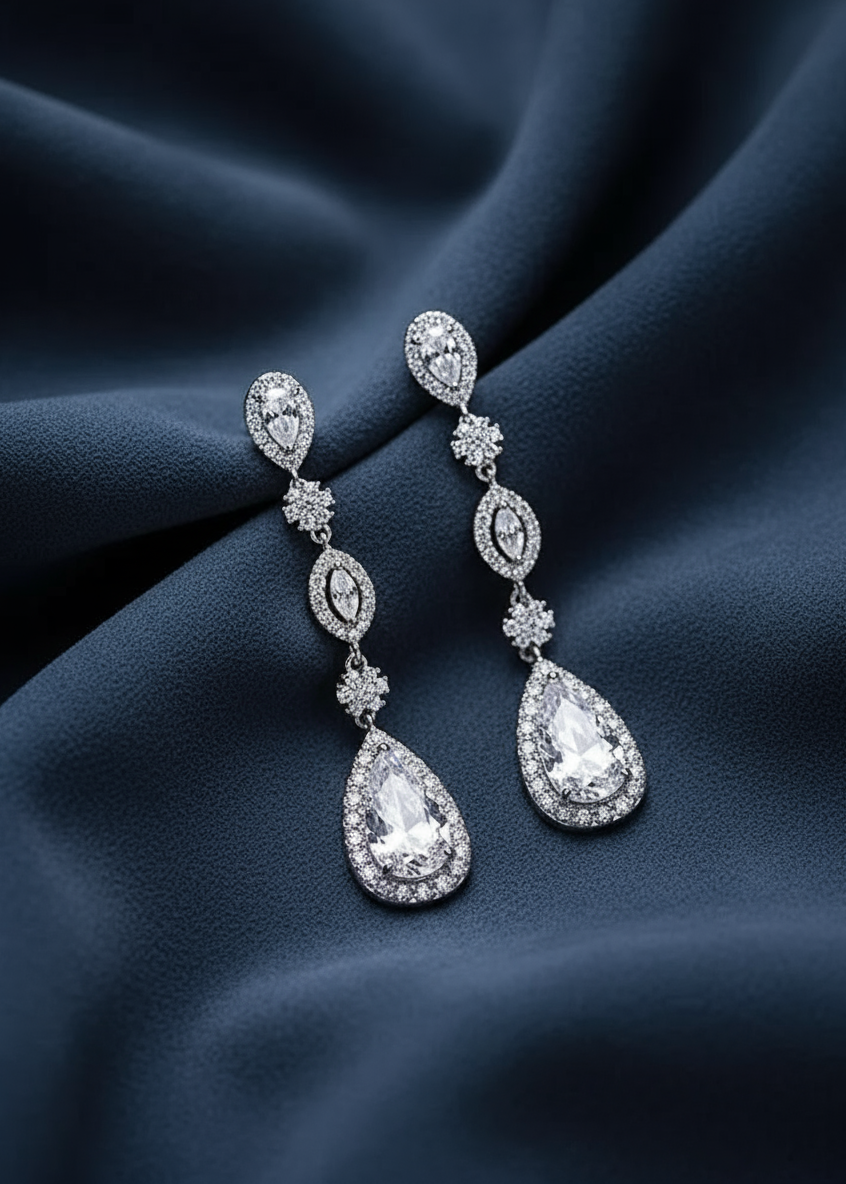 Cascade Teardrop Earrings