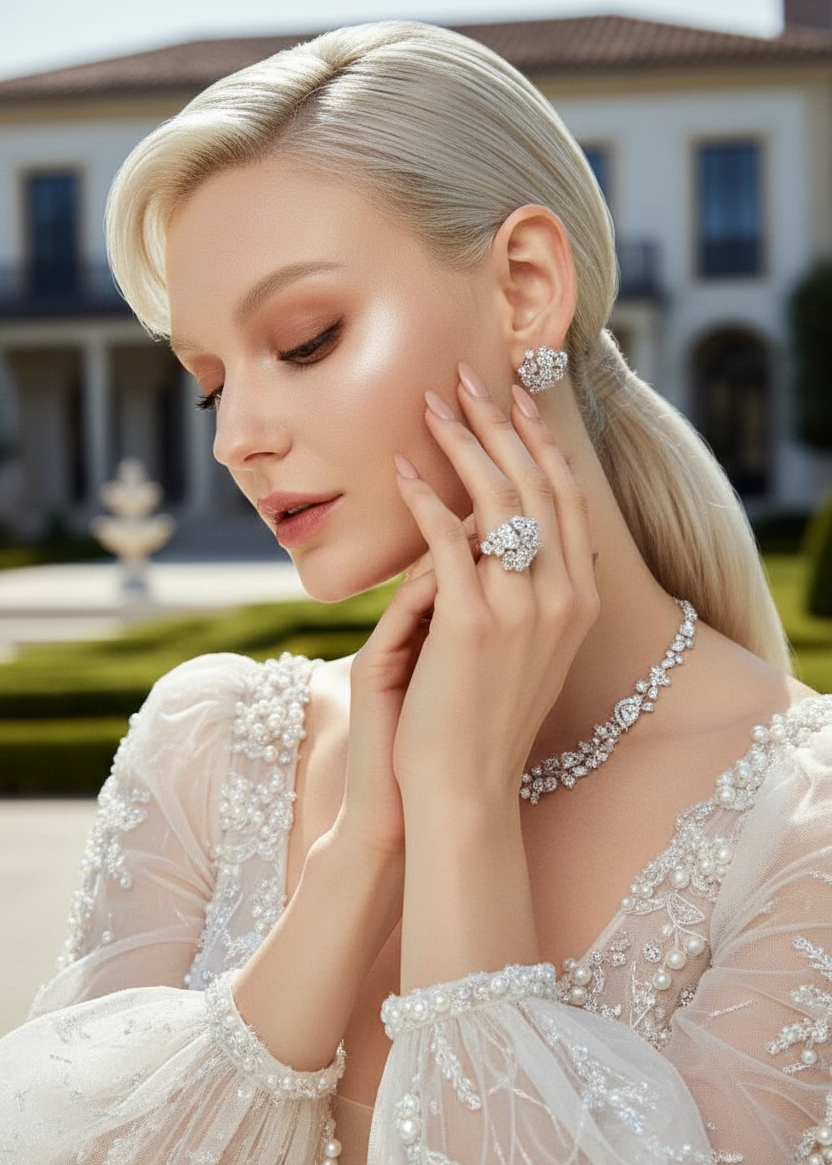 Celeste Bloom Cluster Ring