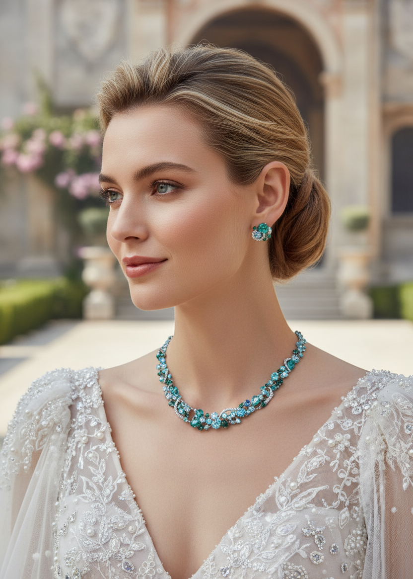 Celeste Bloom Spiral Studs