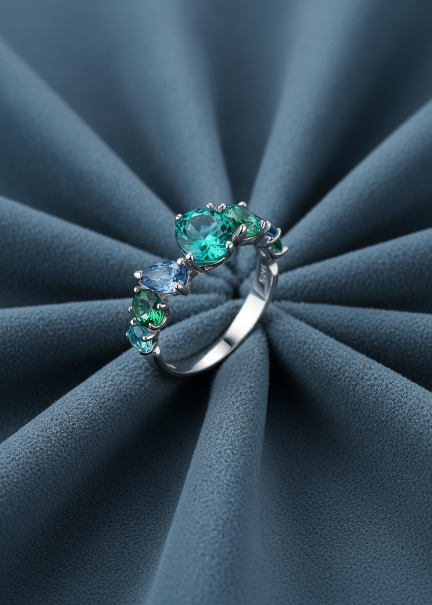 Celeste Bloom Line Ring