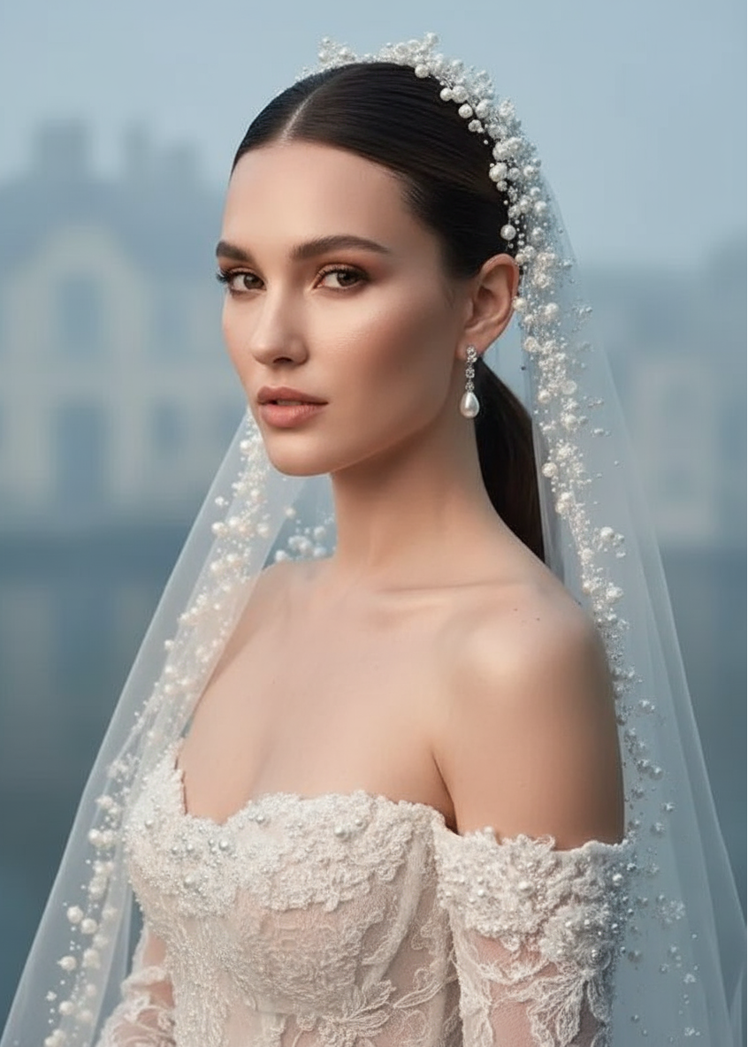 Fleur Cascading Veil