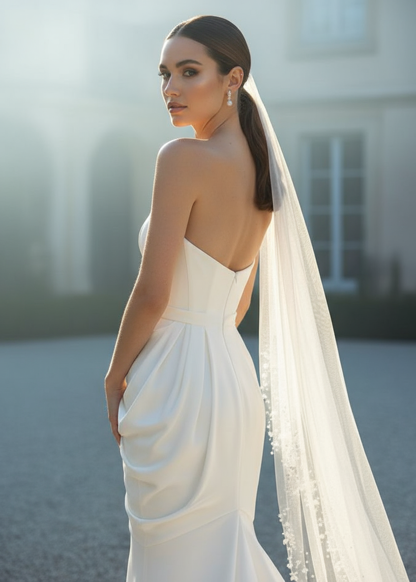 Fleur Cascading Veil