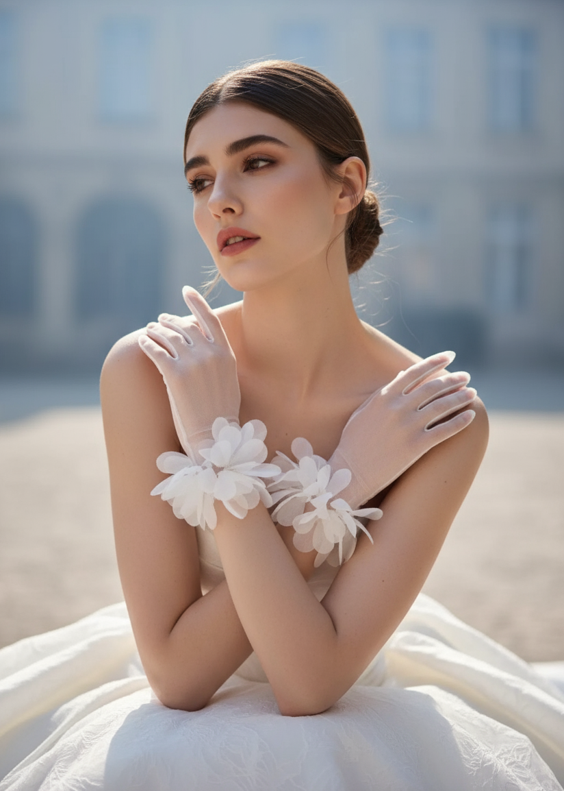 Fleur Tulle Gloves